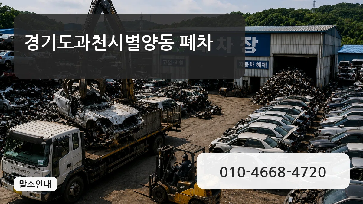 경기도과천시별양동 폐차 정보형