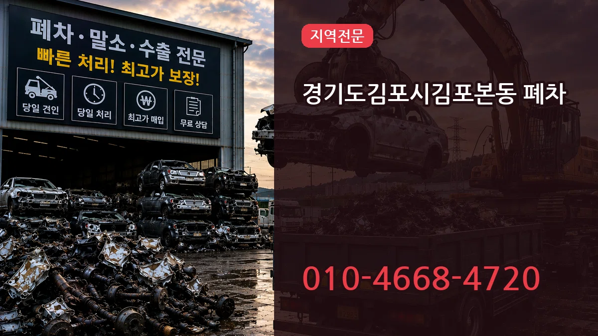 경기도김포시김포본동 폐차 사례형