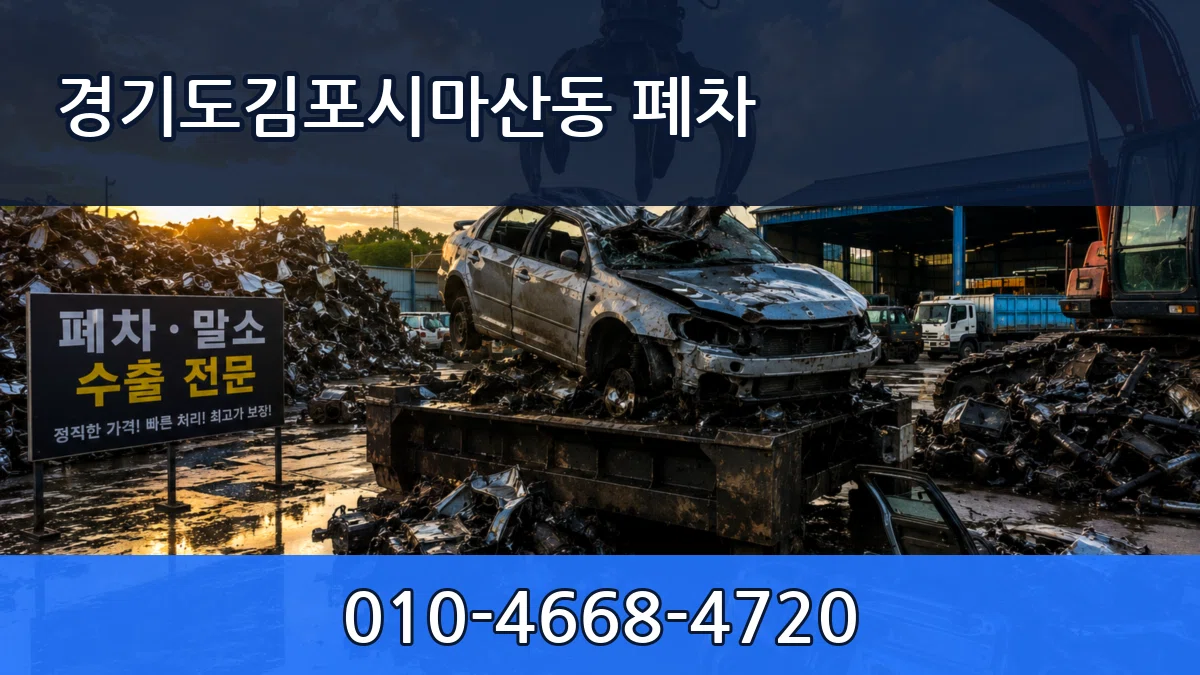 경기도김포시마산동 폐차 절차형