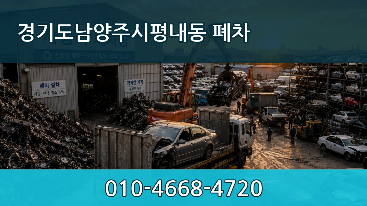 경기도남양주시평내동 폐차 정보형