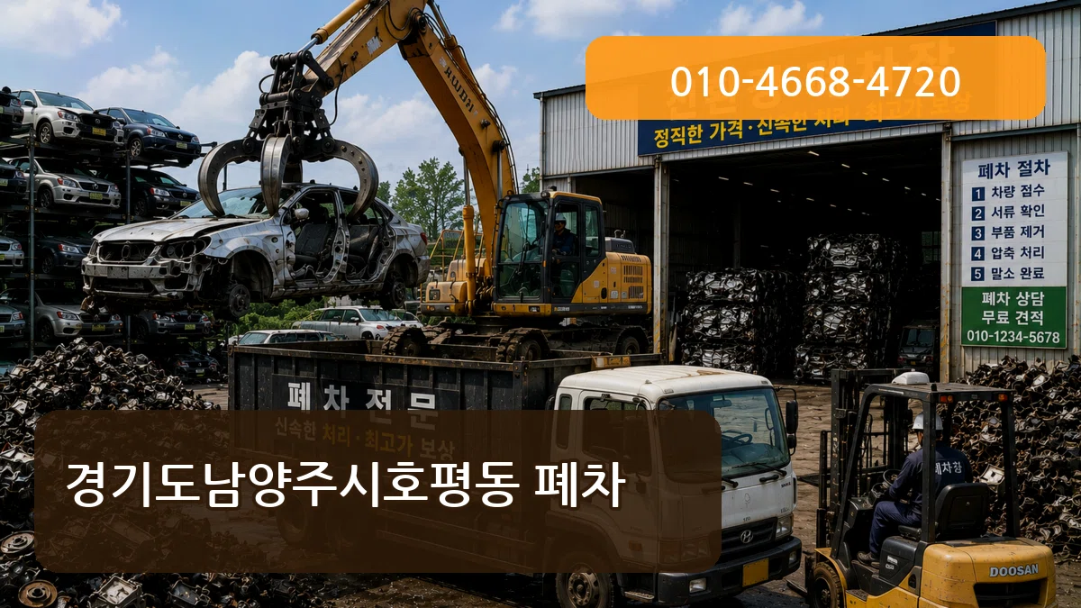 경기도남양주시호평동 폐차 주의사항형