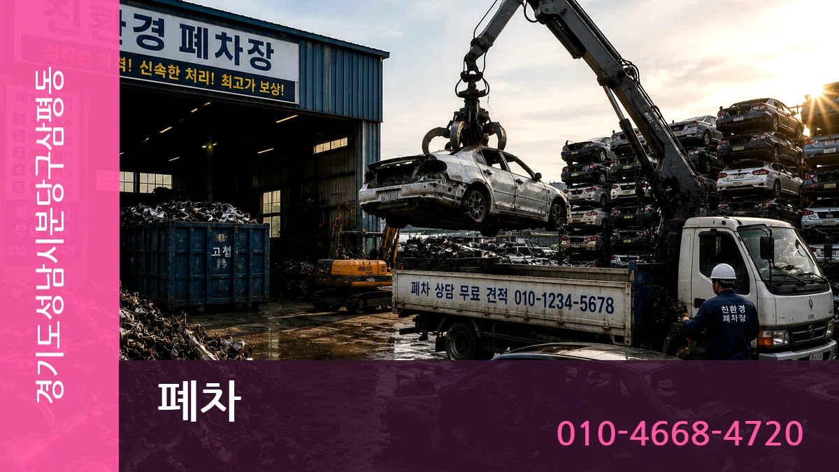 경기도성남시분당구삼평동 폐차 지역형