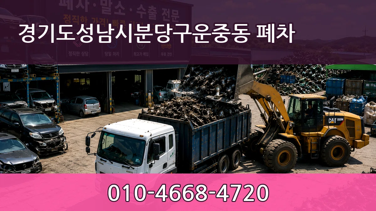 경기도성남시분당구운중동 폐차 절차형