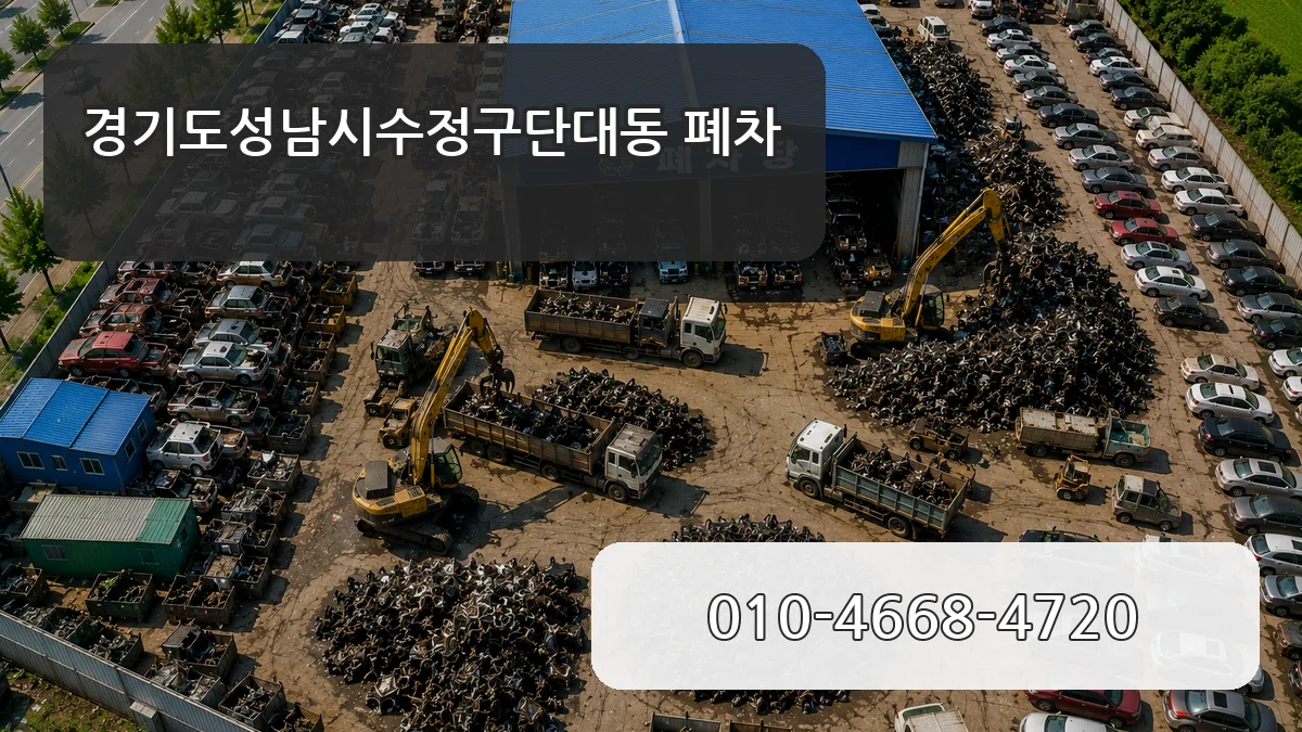 경기도성남시수정구단대동 폐차 질문형