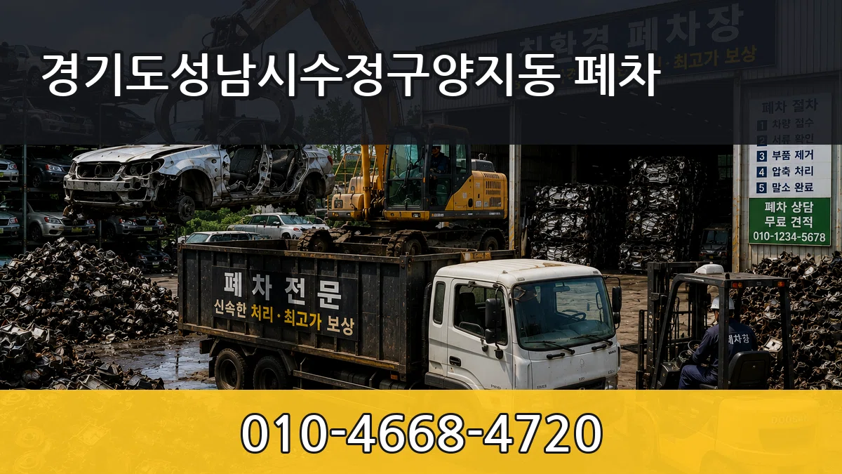 경기도성남시수정구양지동 폐차 지역형