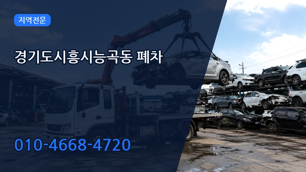 경기도시흥시능곡동 폐차 주의사항형