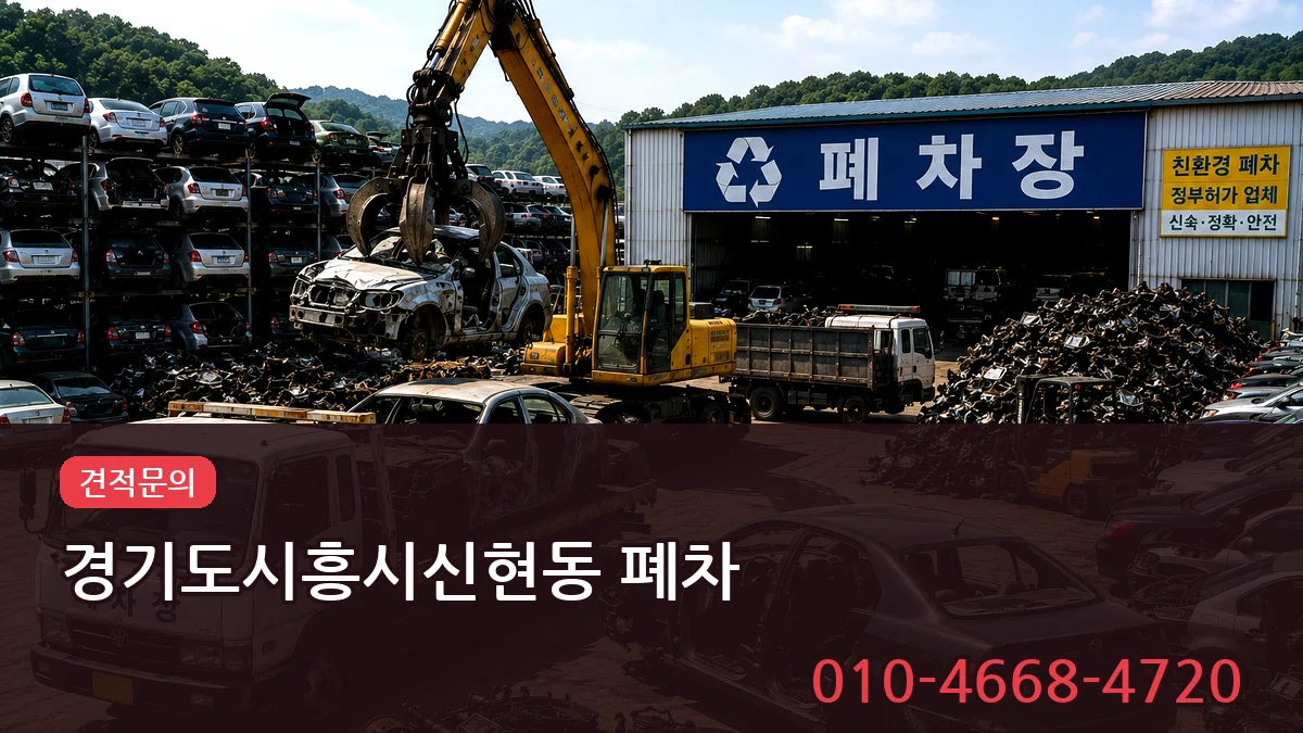 경기도시흥시신현동 폐차 주의사항형