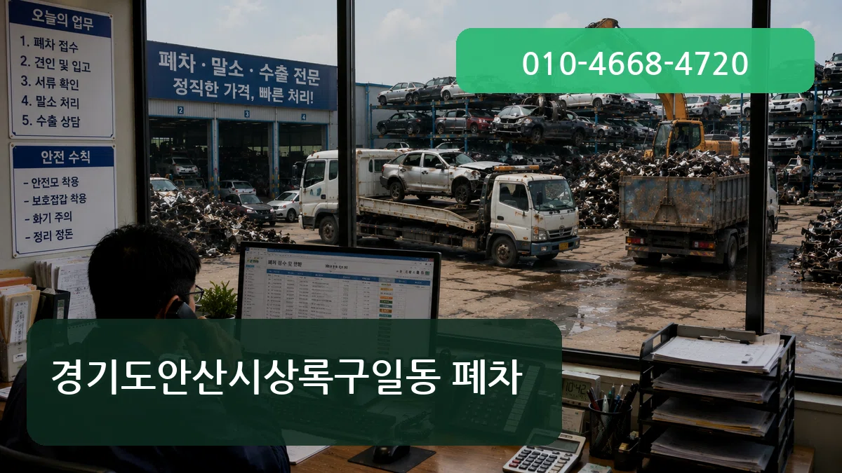 경기도안산시상록구일동 폐차 비용형