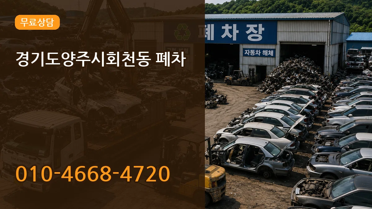 경기도양주시회천동 폐차 정보형