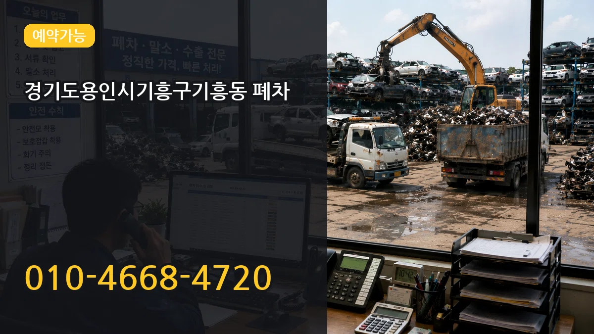 경기도용인시기흥구기흥동 폐차 비용형