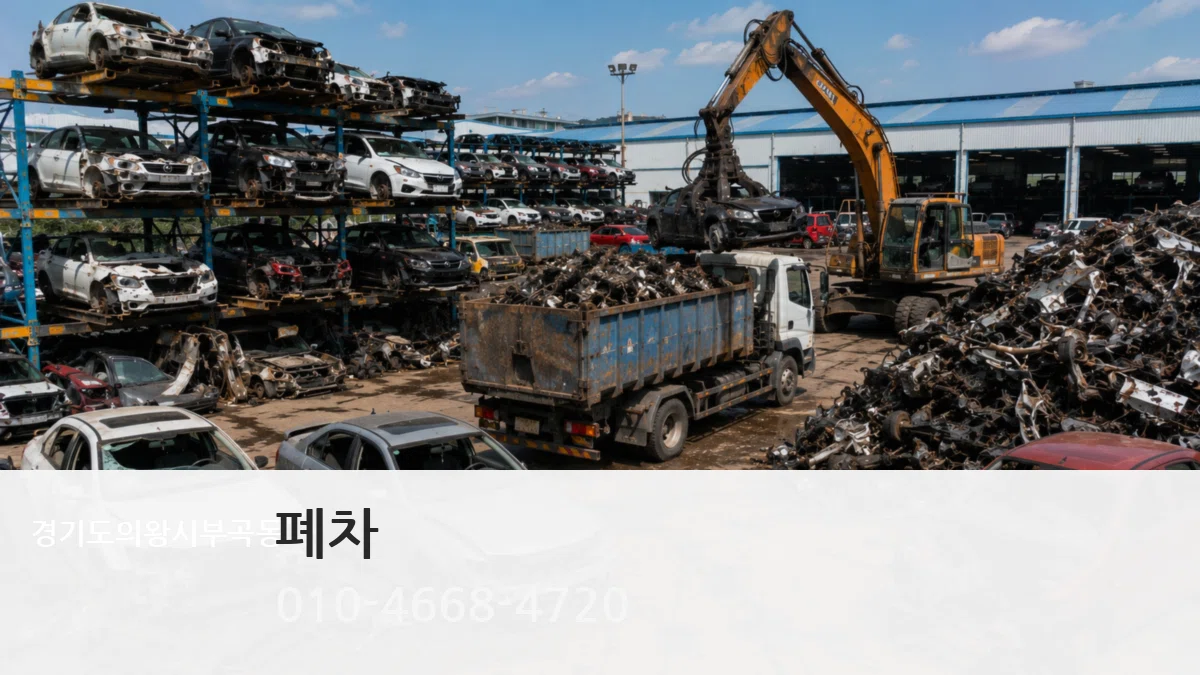 경기도의왕시부곡동 폐차 서류형
