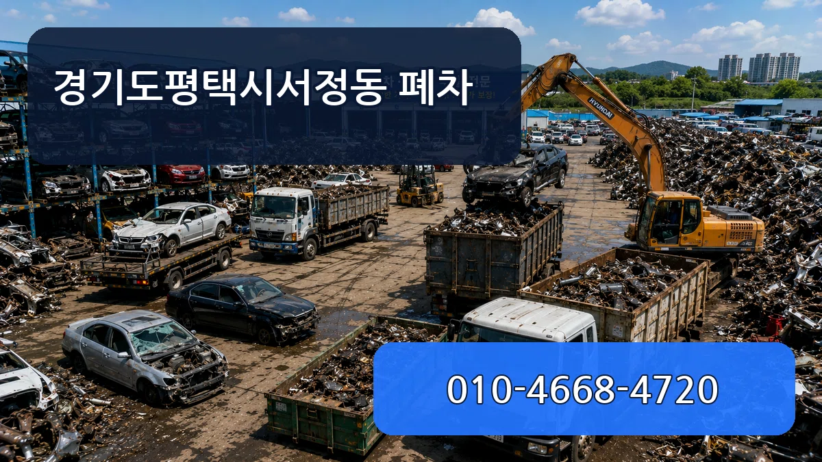 경기도평택시서정동 폐차 비용형