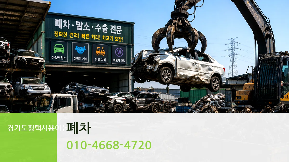 경기도평택시용이동 폐차 사례형