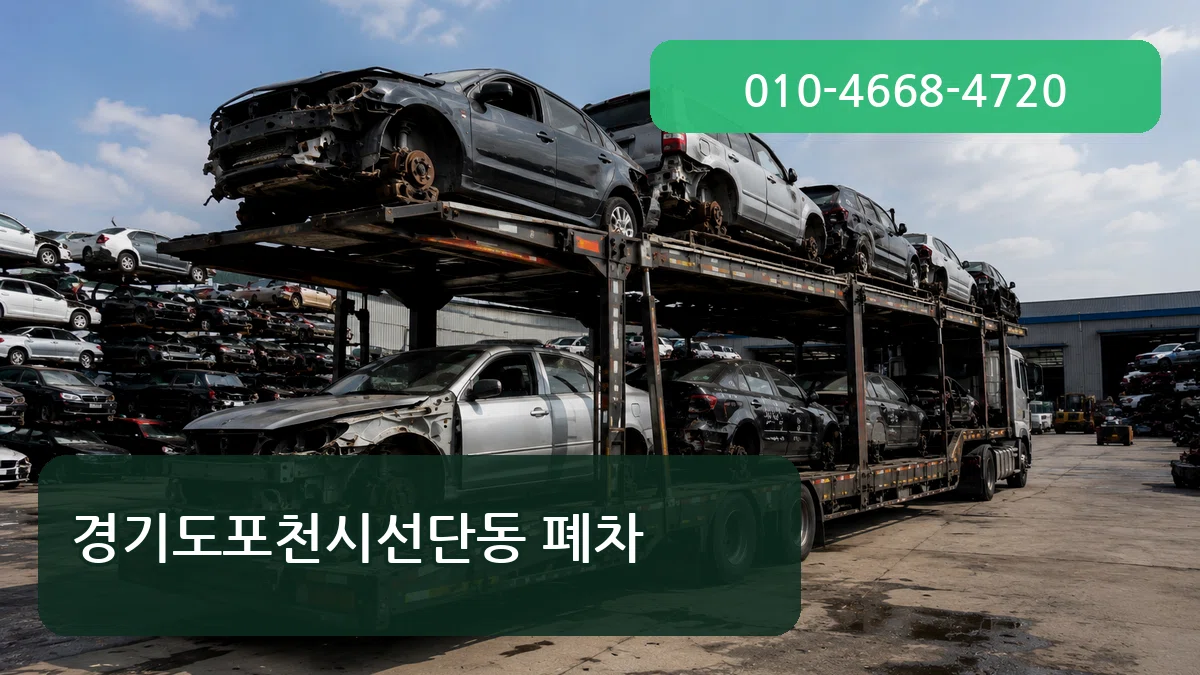 경기도포천시선단동 폐차 주의사항형