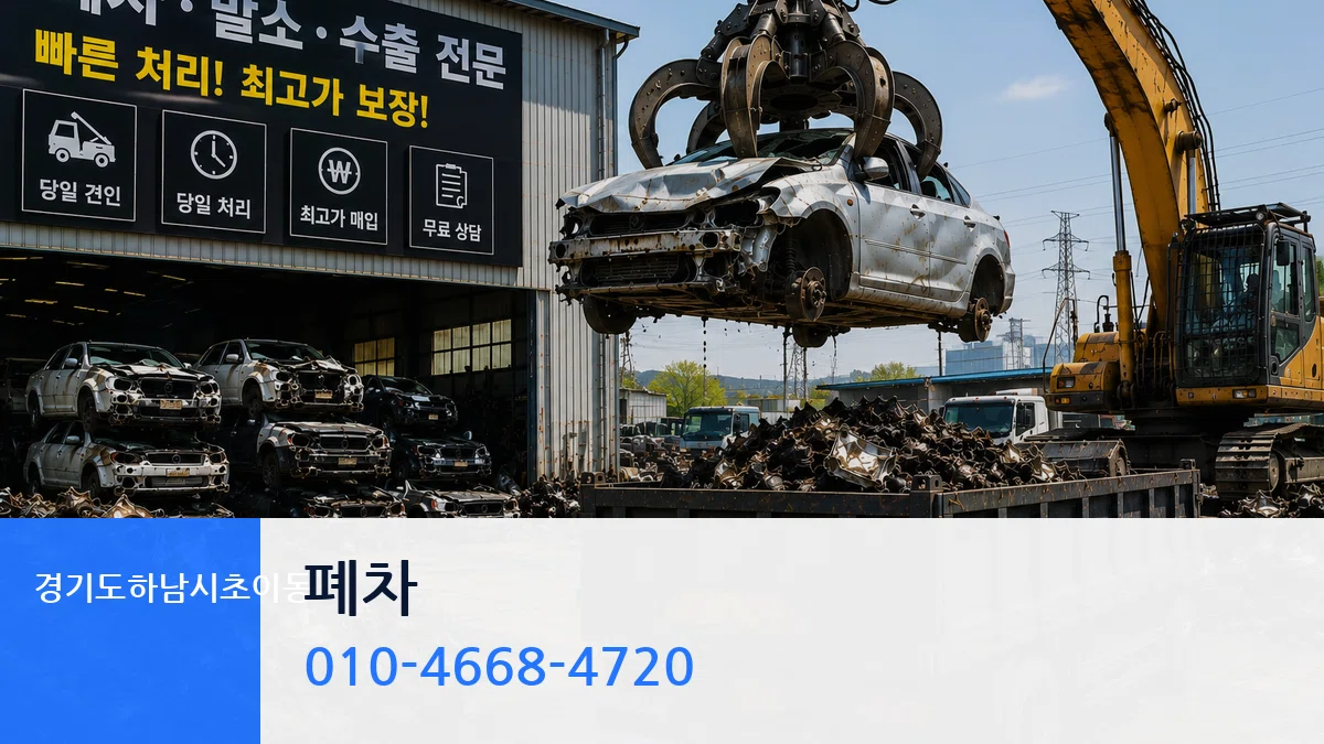 경기도하남시초이동 폐차 주의사항형