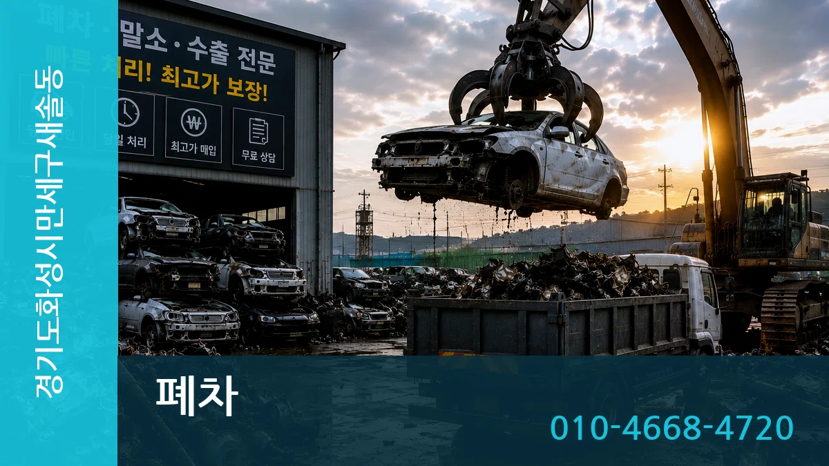 경기도화성시만세구새솔동 폐차 사례형