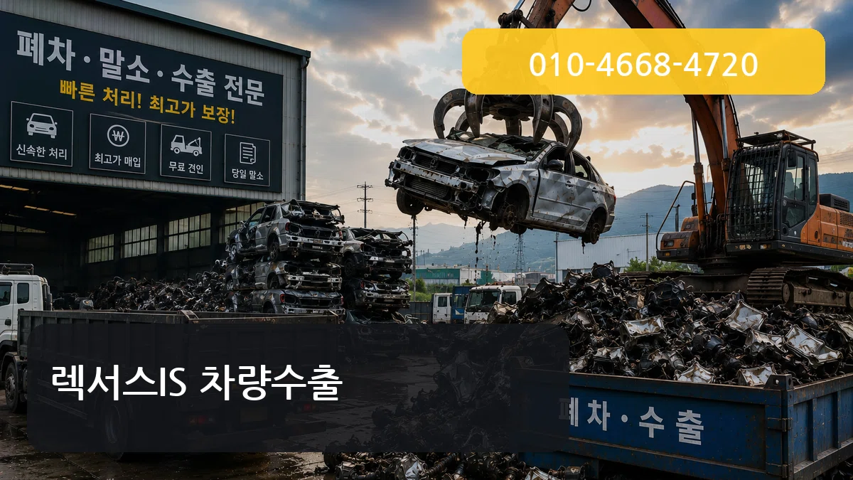 렉서스IS 차량수출 사례형
