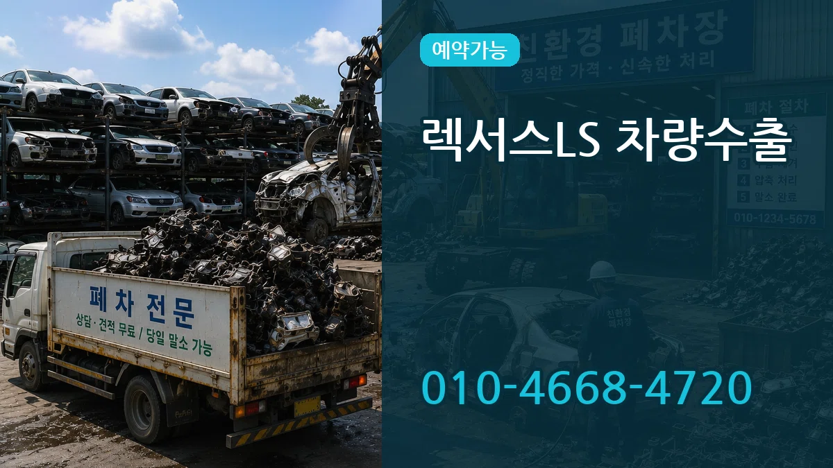 렉서스LS 차량수출 지역형