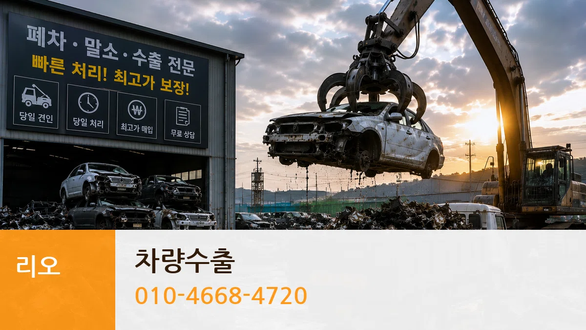 리오 차량수출 사례형