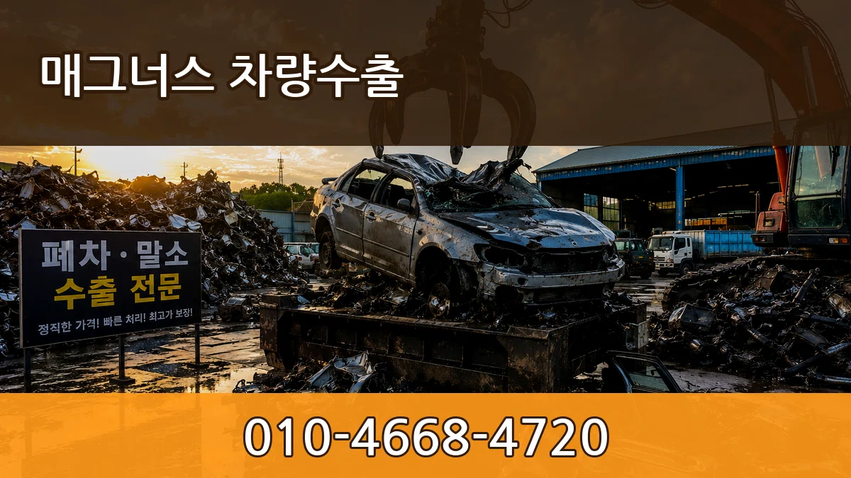 매그너스 차량수출 주의사항형