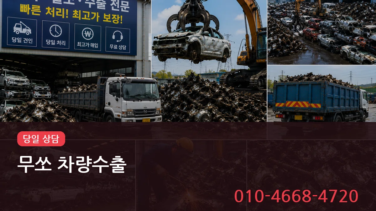 무쏘 차량수출 비교형
