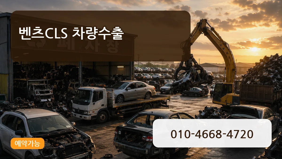벤츠CLS 차량수출 정보형