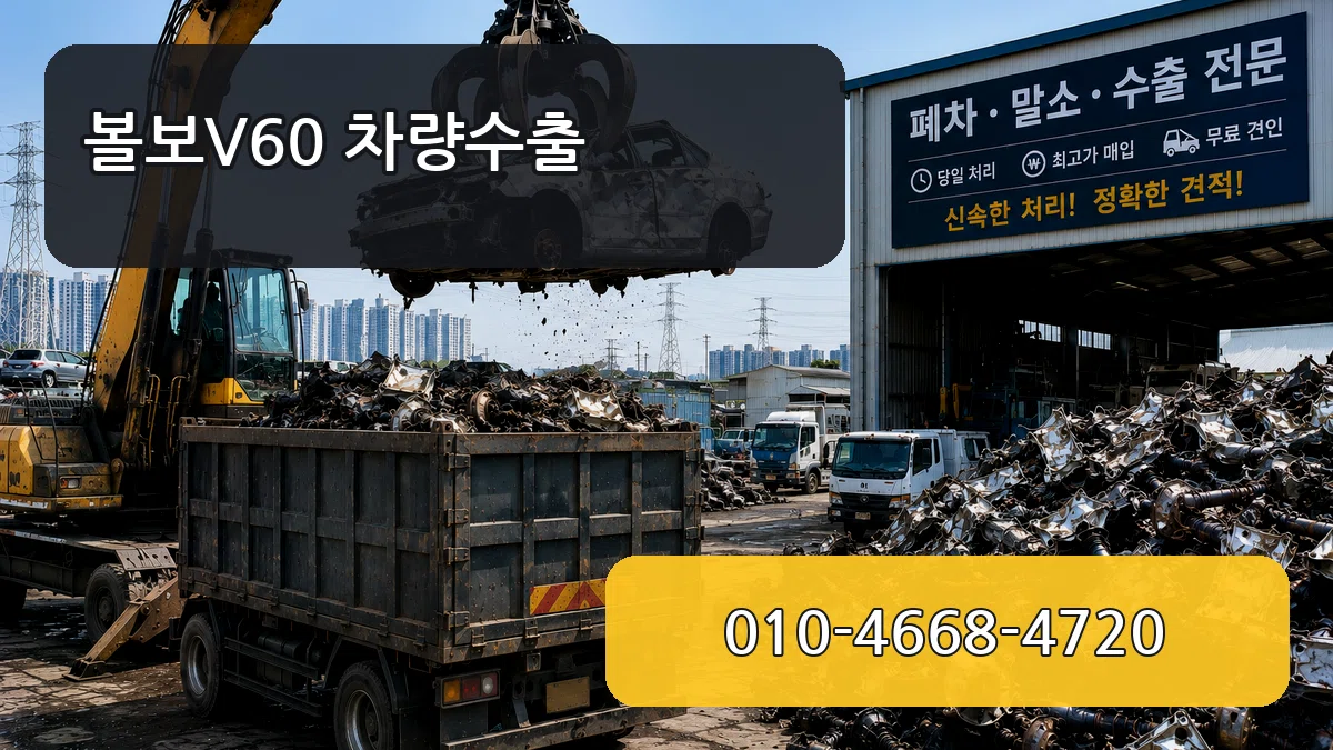 볼보V60 차량수출 비교형