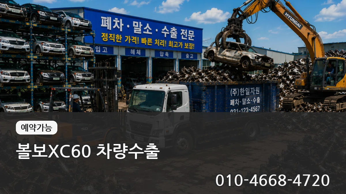 볼보XC60 차량수출 절차형