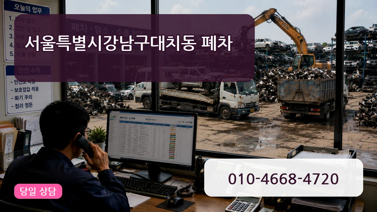 서울특별시강남구대치동 폐차 비용형