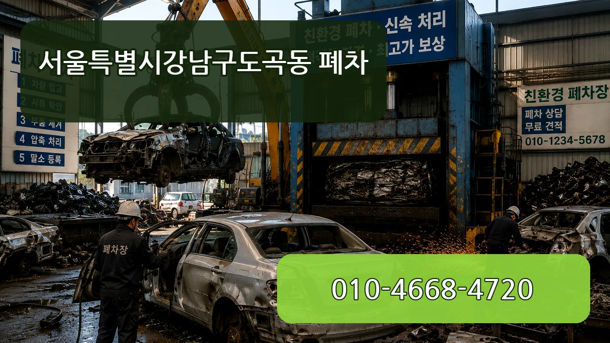 서울특별시강남구도곡동 폐차 정보형