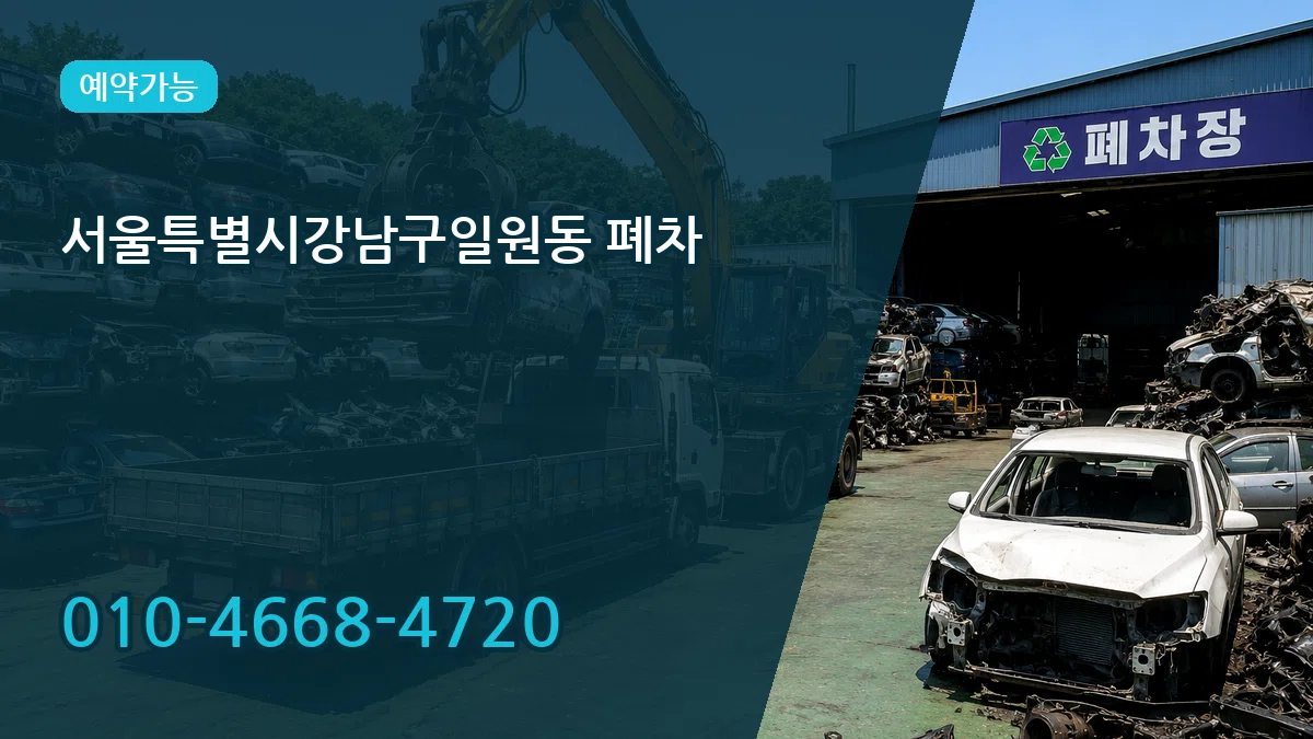 서울특별시강남구일원동 폐차 비교형