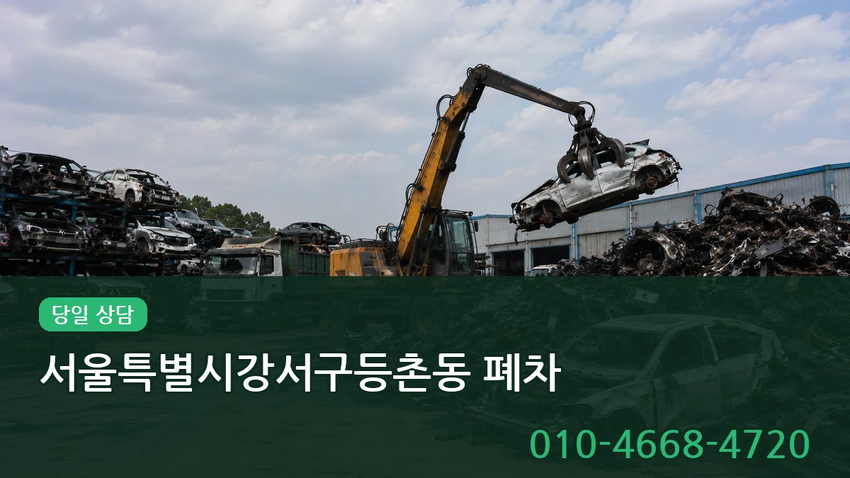 서울특별시강서구등촌동 폐차 서류형