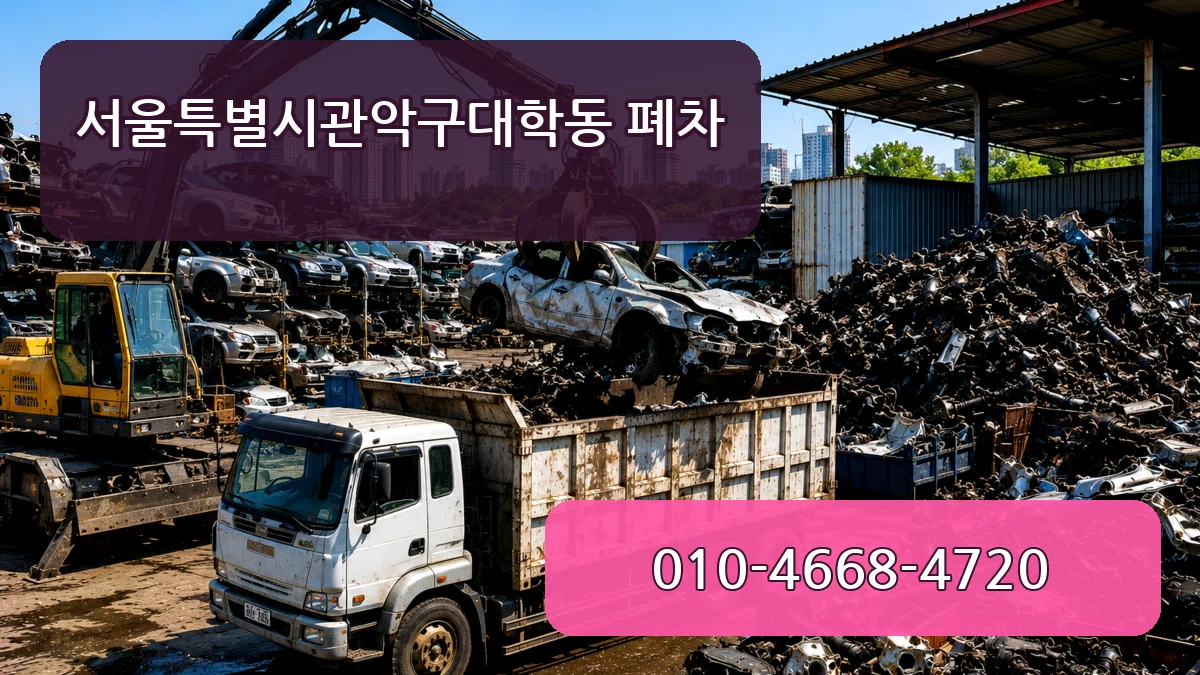 서울특별시관악구대학동 폐차 절차형