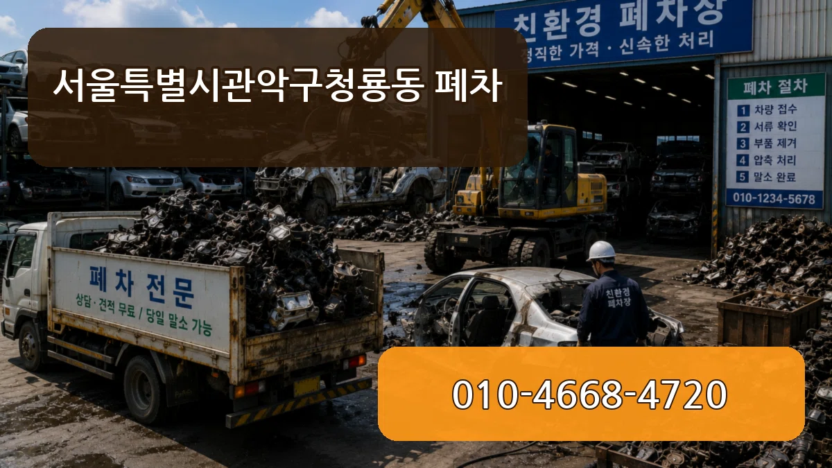 서울특별시관악구청룡동 폐차 지역형