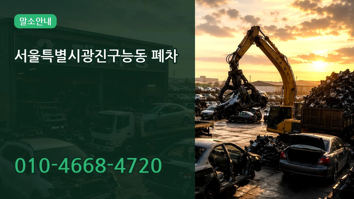 서울특별시광진구능동 폐차 주의사항형