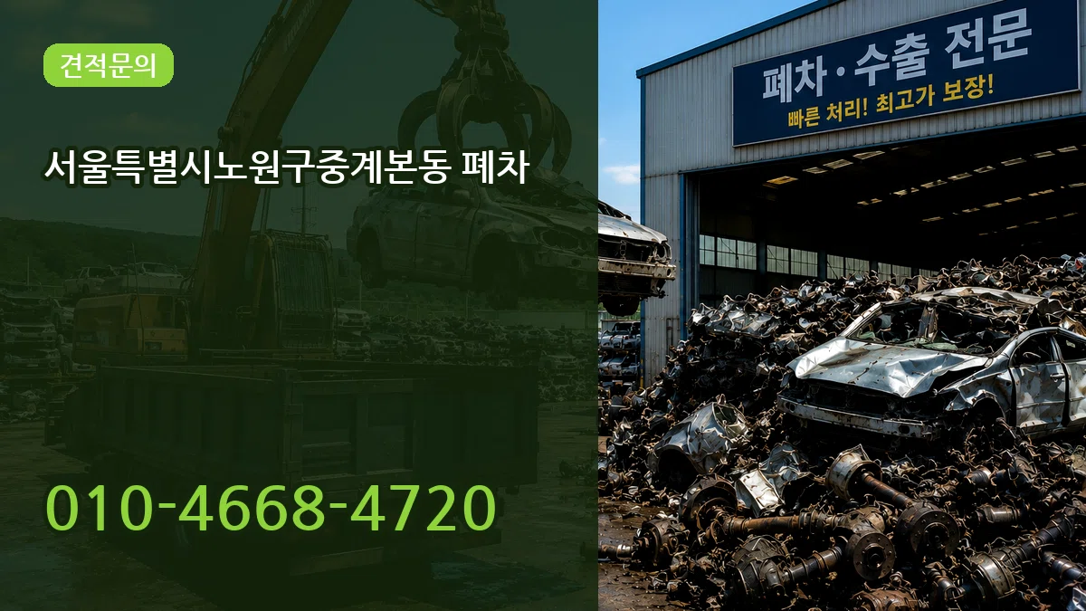 서울특별시노원구중계본동 폐차 사례형