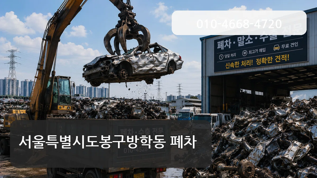 서울특별시도봉구방학동 폐차 FAQ형