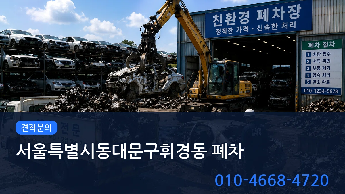 서울특별시동대문구휘경동 폐차 지역형