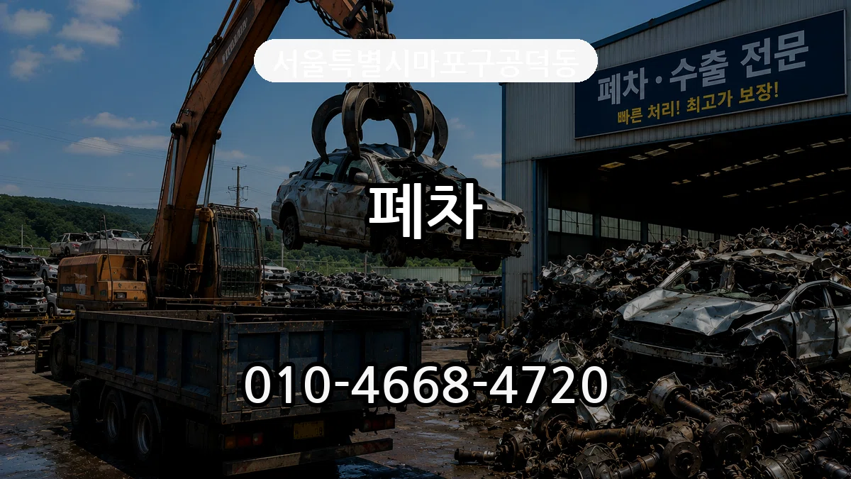 서울특별시마포구공덕동 폐차 사례형