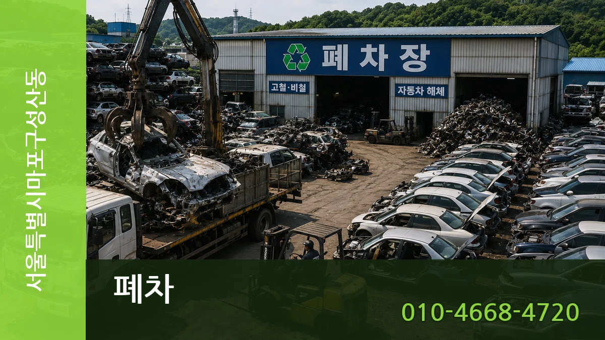 서울특별시마포구성산동 폐차 주의사항형