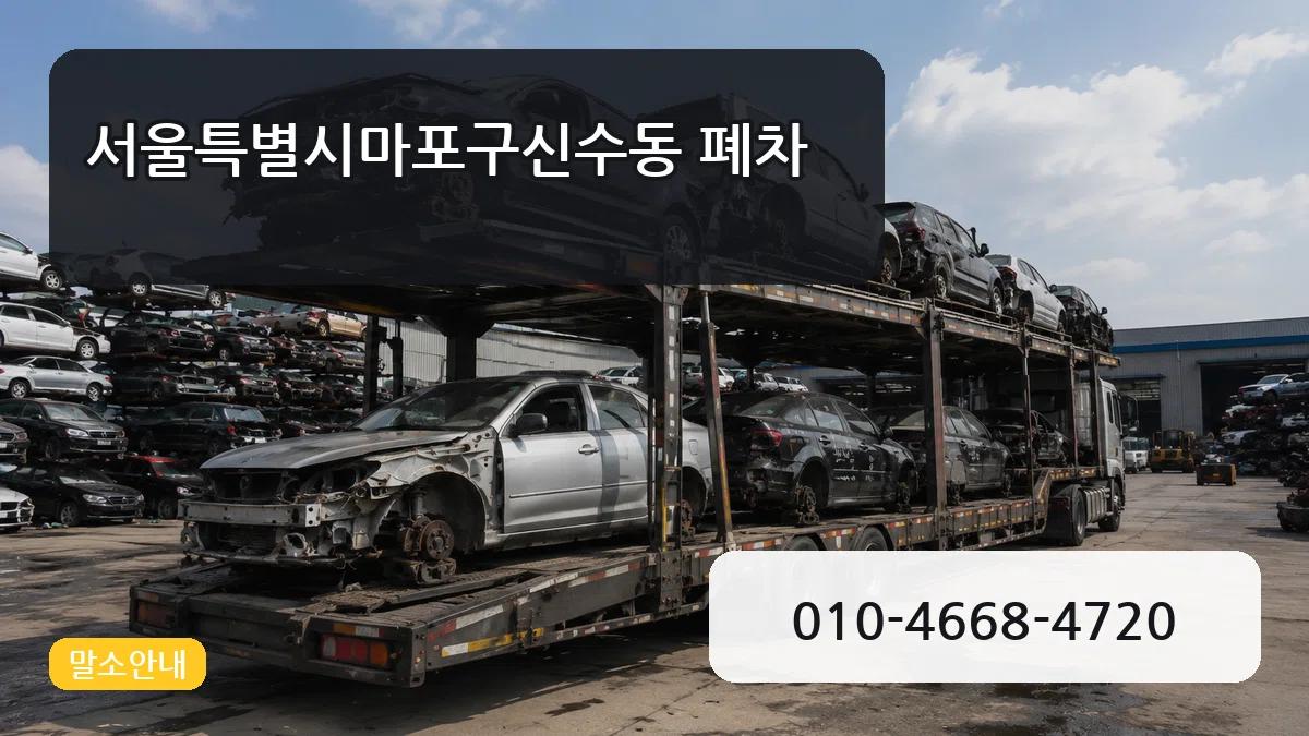 서울특별시마포구신수동 폐차 주의사항형