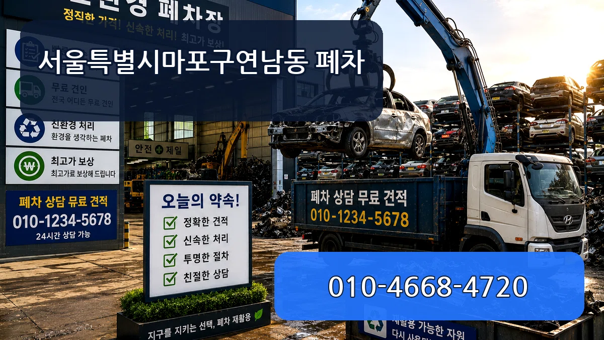 서울특별시마포구연남동 폐차 지역형