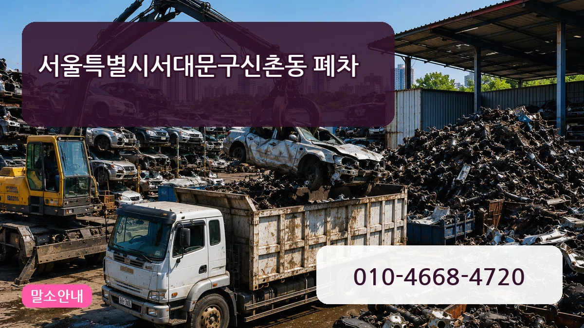 서울특별시서대문구신촌동 폐차 절차형