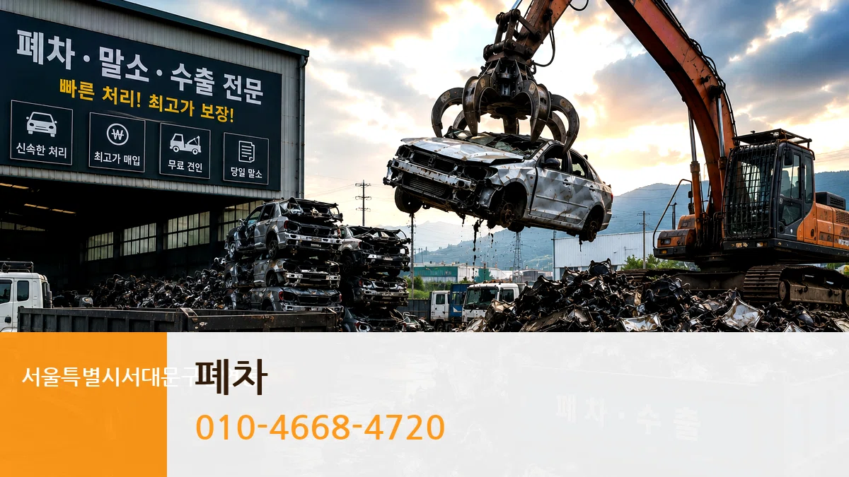 서울특별시서대문구천연동 폐차 사례형