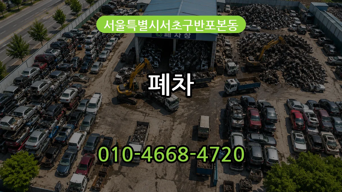 서울특별시서초구반포본동 폐차 질문형