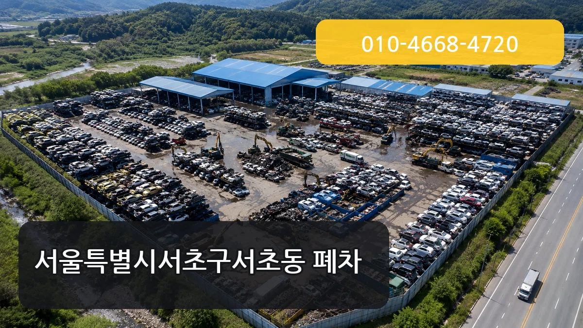 서울특별시서초구서초동 폐차 서류형