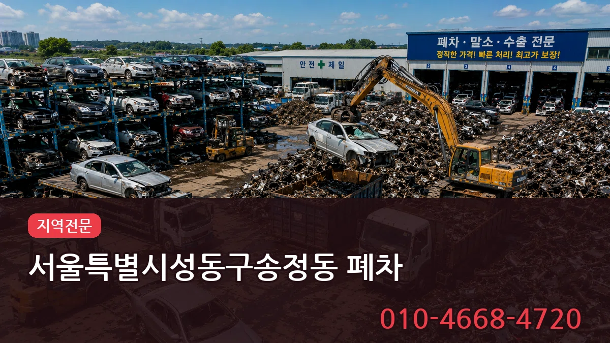 서울특별시성동구송정동 폐차 비용형