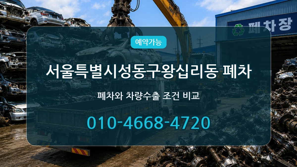 서울특별시성동구왕십리동 폐차 질문형