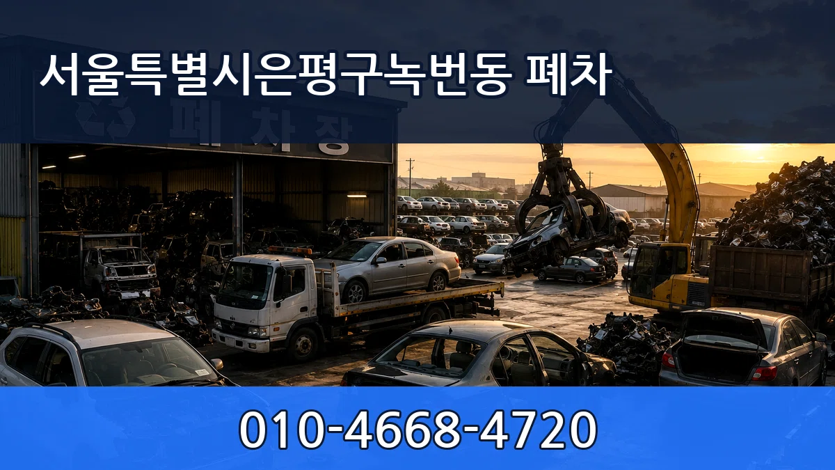 서울특별시은평구녹번동 폐차 정보형
