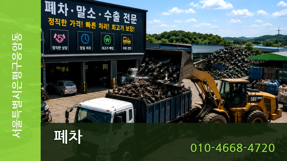서울특별시은평구응암동 폐차 주의사항형